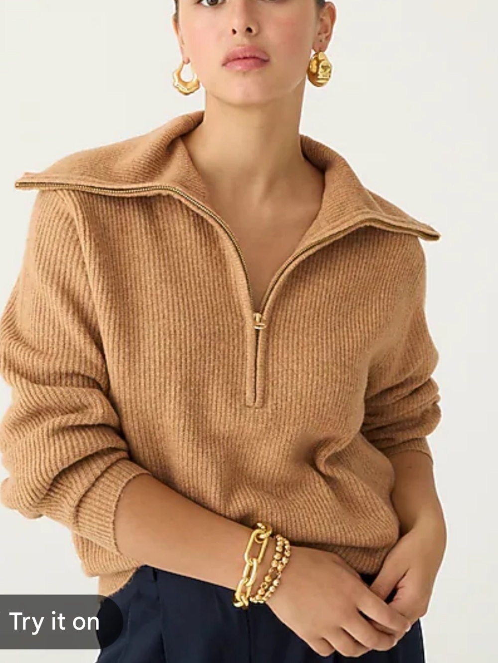 J. Crew 1/2 Zip Sweater Size XXL